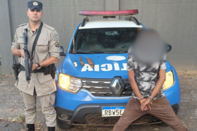 Polícia de Goianésia age rápido e prende homem que tentou invadir casa de ex armado com faca e facão