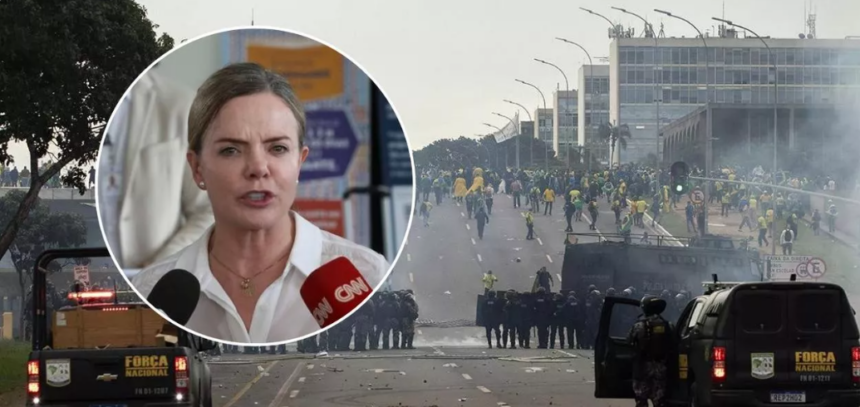 “Punir os mandantes do 8 de janeiro é a prioridade das prioridades para a paz no Brasil”, diz Gleisi após atentado “Punir os mandantes do 8 de janeiro é a prioridade das prioridades para a paz no Brasil”, diz Gleisi após atentado