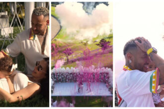 Neymar e Bruna Biancardi anunciam que estão esperando mais um bebê e mostram vídeo de chá revelação