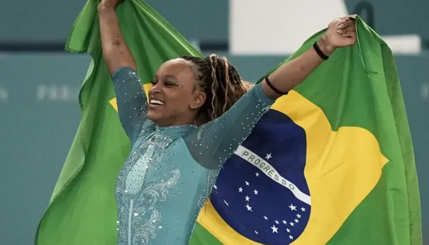 Rebeca Andrade é eleita uma das 100 mulheres mais inspiradoras do mundo Rebeca Andrade é eleita uma das 100 mulheres mais inspiradoras do mundo