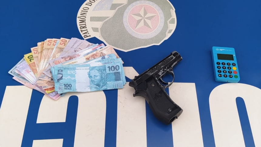 Homem é preso no Setor Sul com notas falsas e simulacro de pistola após agredir companheira