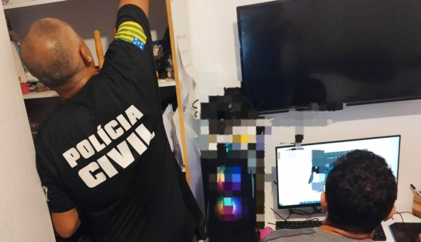 PCGO cumpre busca domiciliar contra suspeito de armazenar material de pornografia infantil