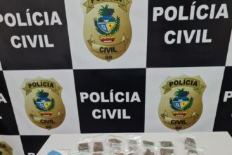 PCGO prende homem por tráfico de drogas e ameaça à mãe, em Cachoeira Alta