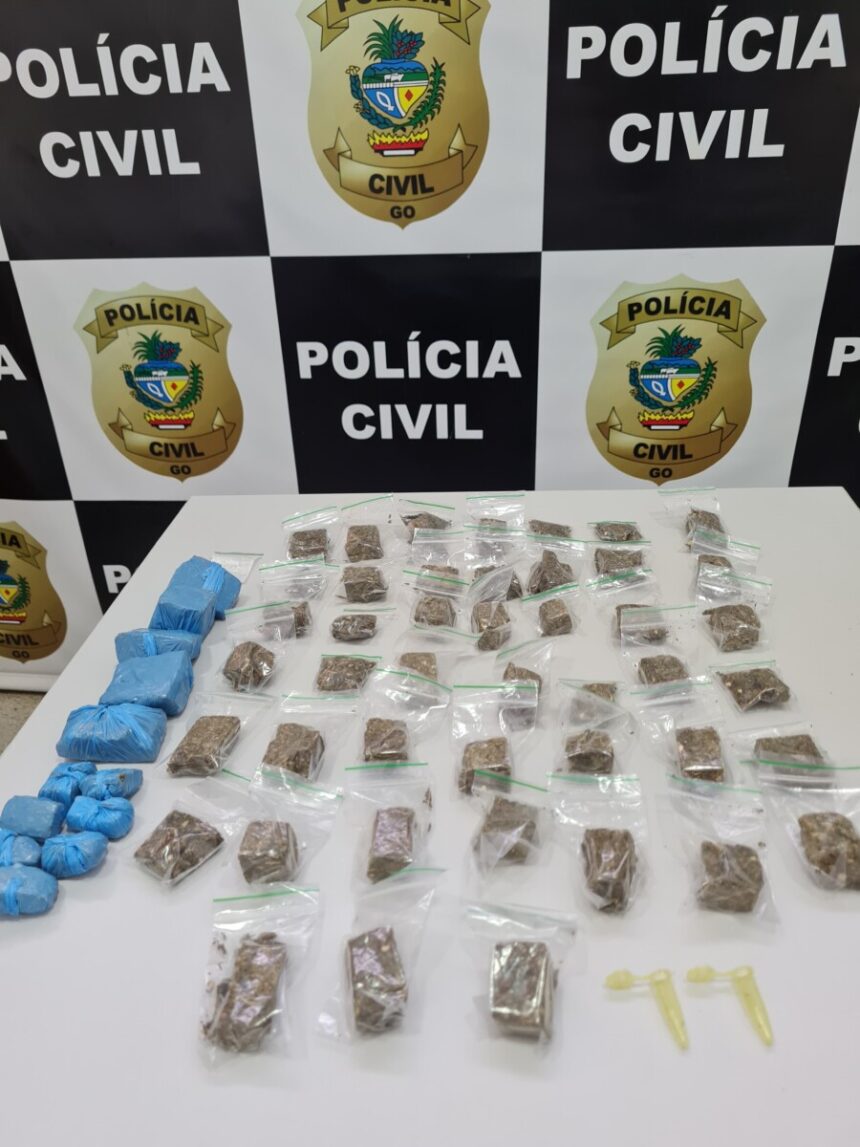 PCGO prende homem por tráfico de drogas e ameaça à mãe, em Cachoeira Alta PCGO prende homem por tráfico de drogas e ameaça à mãe, em Cachoeira Alta