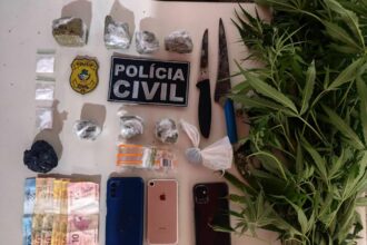 Ação integrada entre PCGO e PMGO resulta na prisão de quatro pessoas por tráfico de drogas em Iporá