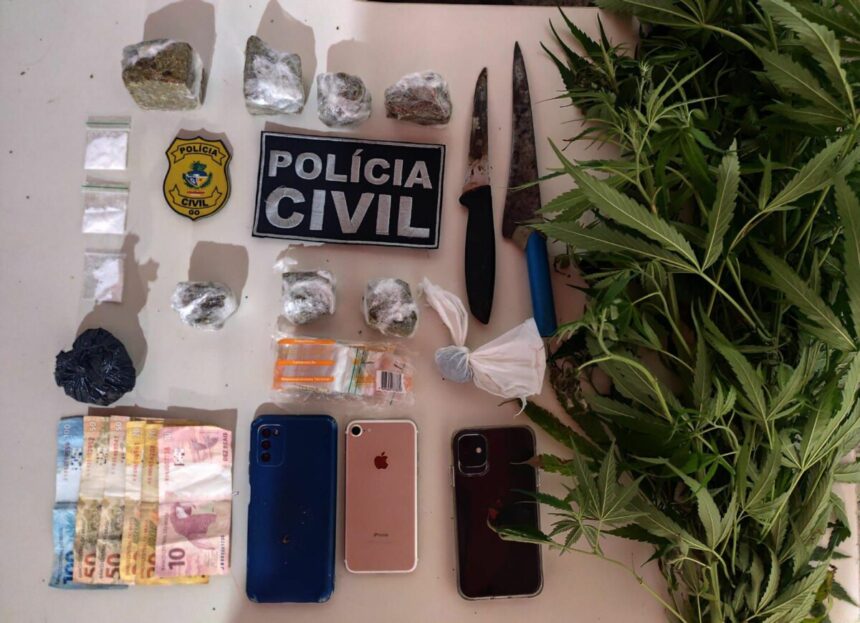 Ação integrada entre PCGO e PMGO resulta na prisão de quatro pessoas por tráfico de drogas em Iporá Ação integrada entre PCGO e PMGO resulta na prisão de quatro pessoas por tráfico de drogas em Iporá