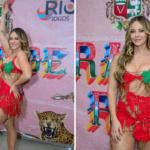Paolla Oliveira e outras famosas brilham em ensaio da Grande Rio Paolla Oliveira e outras famosas brilham em ensaio da Grande Rio