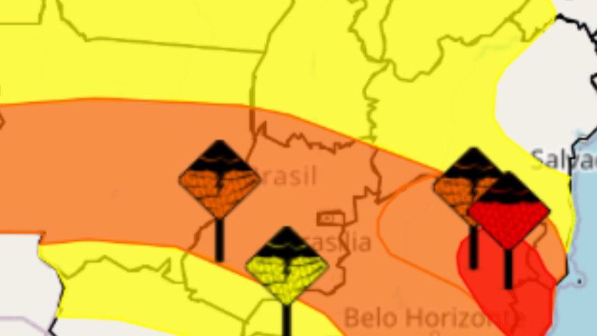 Chuvas intensas e ventos fortes podem atingir Goianésia nas próximas horas