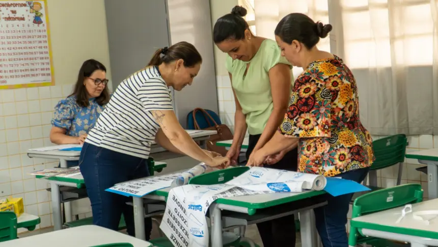 Goianésia se prepara para o retorno às aulas com força-tarefa nas escolas municipais Goianésia se prepara para o retorno às aulas com força-tarefa nas escolas municipais
