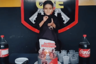 Policiais da CPE realizam sonho de criança, que comemora aniversário na base militar