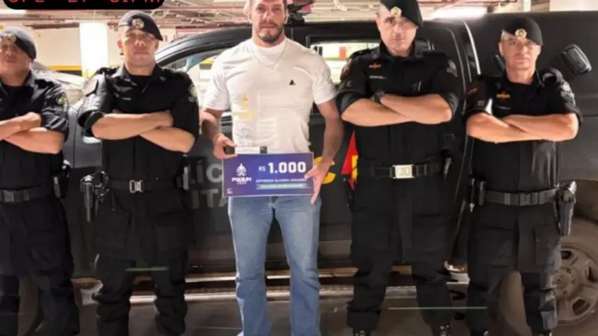 Policial da CPE de Goianésia é campeão de Jiu-Jitsu e recebe Prêmio PODIUM 2024