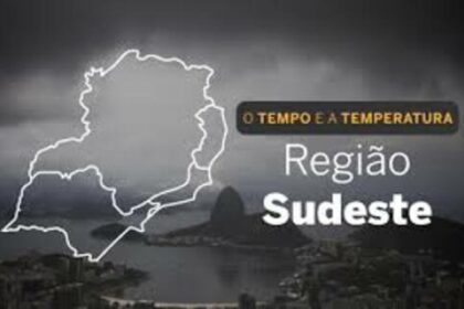 PREVISÃO DO TEMPO: Previsão de chuvas na região Sudeste nesta segunda-feira (24)