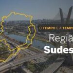 PREVISÃO DO TEMPO: Sudeste terá chuvas em poucas áreas da região, nesta quinta-feira (13)