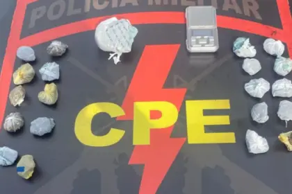 Durante patrulhamento, CPE retira mais um traficante das ruas de Goianésia