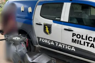Motociclista é preso pela Força Tática de Goianésia por direção perigosa e adulteração de sinal