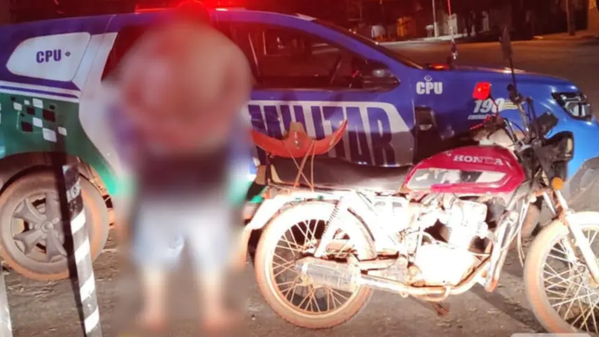 Suspeito de furtar motocicleta em Goianésia é preso na zona rural Suspeito de furtar motocicleta em Goianésia é preso na zona rural