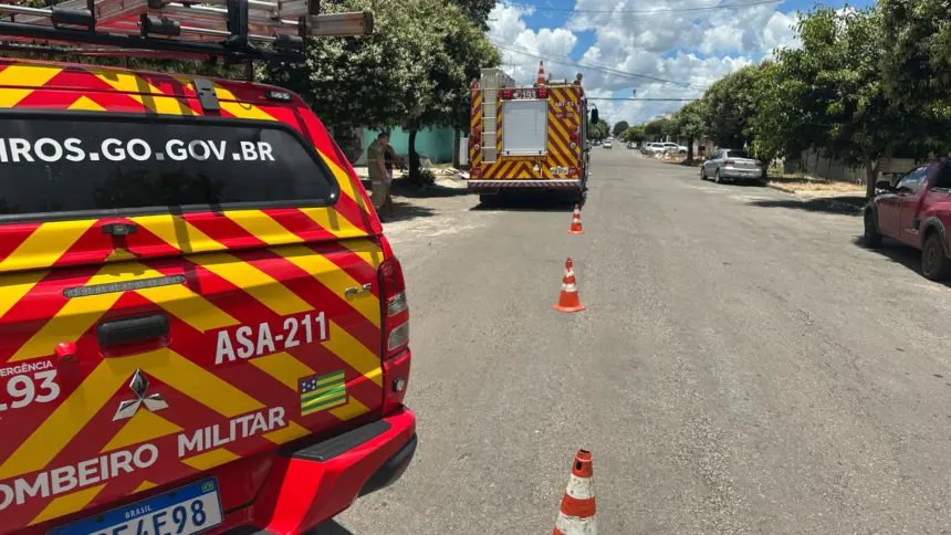 Vazamento de gás em residência no leste de Goianésia mobiliza Corpo de Bombeiros Vazamento de gás em residência no leste de Goianésia mobiliza Corpo de Bombeiros