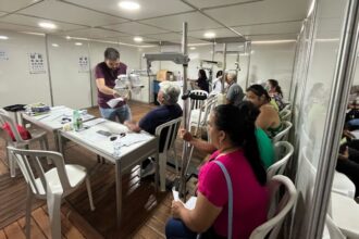 SES realiza mais de 500 atendimentos em um dia, no Goiás Social, em Inhumas