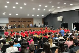 Bombeiros de Goianésia realiza aula inaugural do projeto Bombeiro Mirim Bombeiros de Goianésia realiza aula inaugural do projeto Bombeiro Mirim