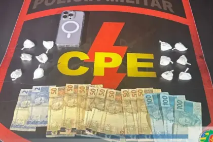 CPE prende traficante no oeste de Goianésia com várias porções de Cocaína