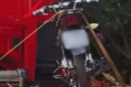 Motocicleta irregular é apreendida em Goianésia com chassi raspado e placa caseira