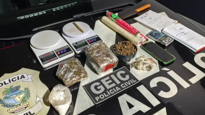 Polícia Civil prende traficante com “super maconha” e “escama de peixe”