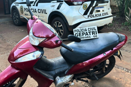 PC recupera motocicleta furtada e prende suspeito em Itumbiara