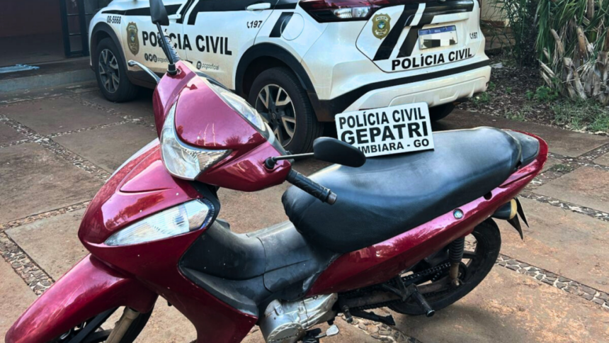 PC recupera motocicleta furtada e prende suspeito em Itumbiara