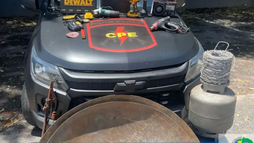 Suspeitos de cometerem furtos na região de Goianésia são presos durante operação da CPE Suspeitos de cometerem furtos na região de Goianésia são presos durante operação da CPE