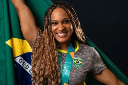 Rebeca Andrade é indicada ao Oscar do Esporte