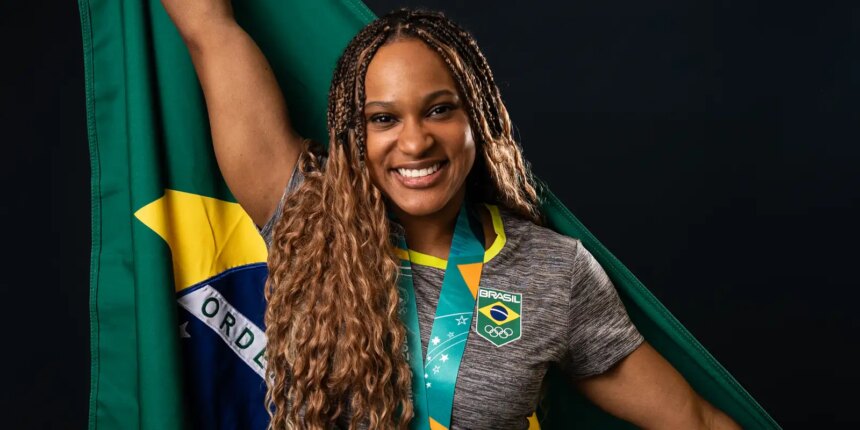 Rebeca Andrade é indicada ao Oscar do Esporte Rebeca Andrade é indicada ao Oscar do Esporte