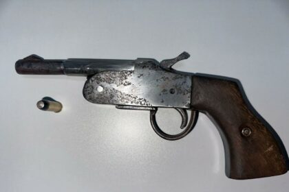 PCGO apreende arma de fogo de fabricação artesanal e munições em Águas Lindas