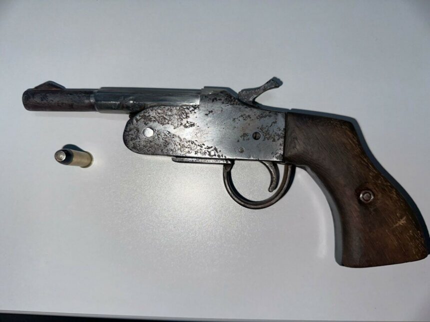 PCGO apreende arma de fogo de fabricação artesanal e munições em Águas Lindas PCGO apreende arma de fogo de fabricação artesanal e munições em Águas Lindas