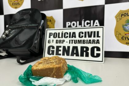 PCGO prende mulher em flagrante por transportar droga de Minas Gerais para Goiás