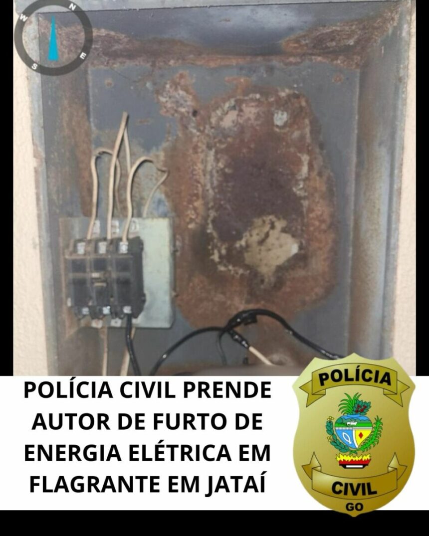 PC prende suspeito de furto de energia em Jataí – Policia Civil do Estado de Goiás