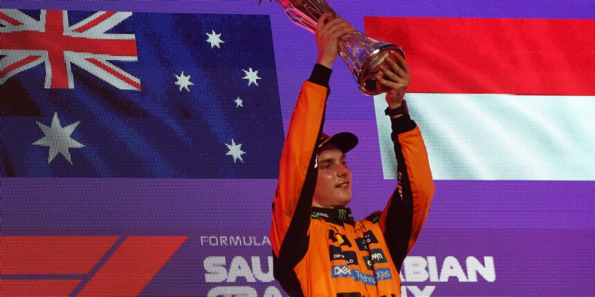 Piastri vence GP da Arábia Saudita e assume ponta da tabela na F1 Piastri vence GP da Arábia Saudita e assume ponta da tabela na F1