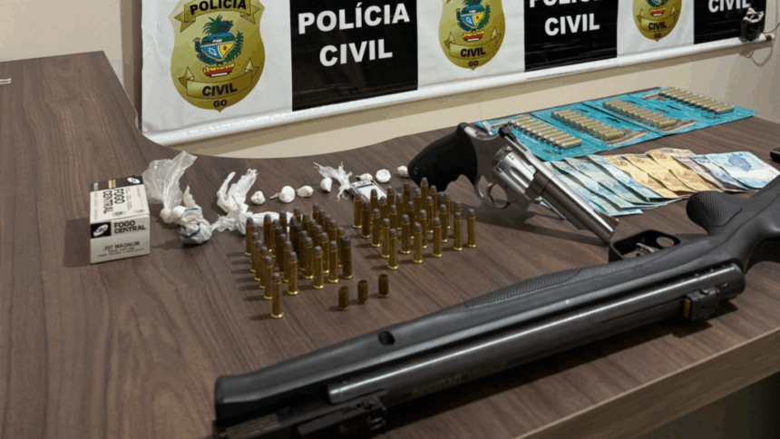 PCGO prende homem por tráfico de drogas e porte ilegal de arma de fogo em Alexânia – Policia Civil do Estado de Goiás