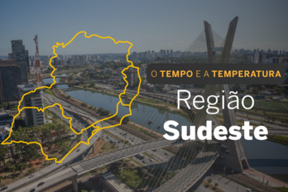 PREVISÃO DO TEMPO: Quarta com alerta de chuvas intensas no Sudeste