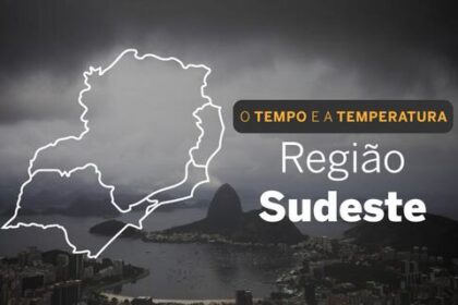 PREVISÃO DO TEMPO: Sudeste terá chuvas intensas, neste sábado (26)
