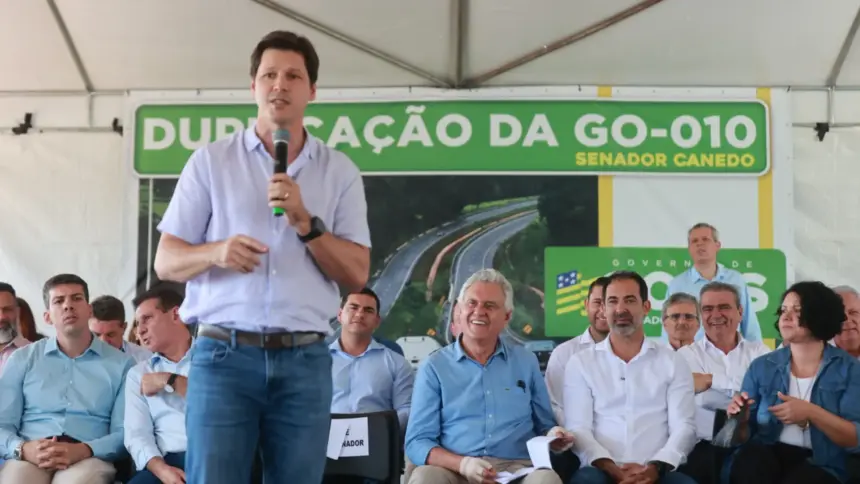 Daniel Vilela destaca transformação do Estado em inauguração de duplicação da GO-010 Daniel Vilela destaca transformação do Estado em inauguração de duplicação da GO-010
