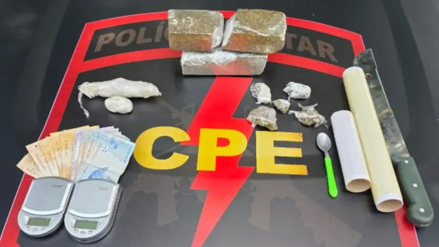 Em um mês, a CPE Goianésia registrou 9 flagrantes por tráfico de drogas