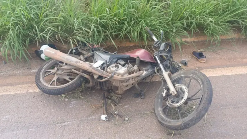 Passageiro de moto por aplicativo morre em acidente na BR-060