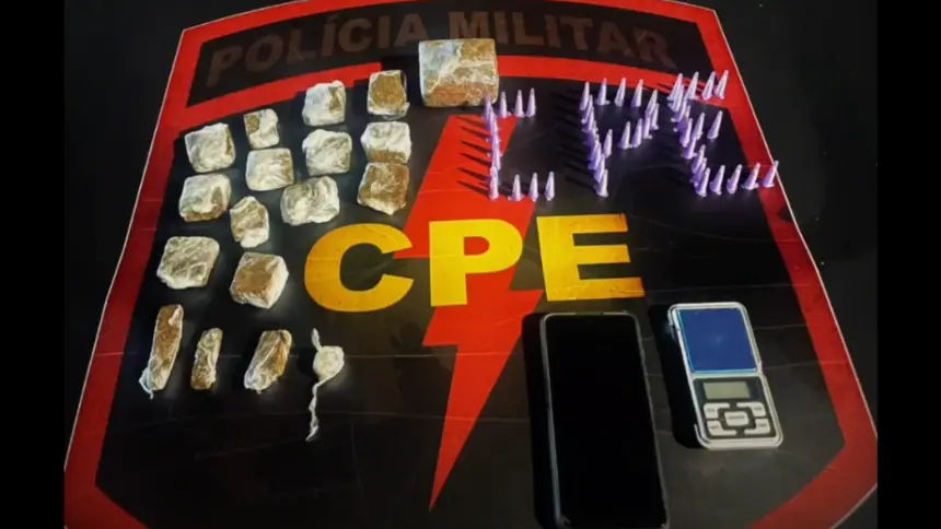 Traficante paulista é preso com cocaína e maconha em operação conjunta em Goianésia Traficante paulista é preso com cocaína e maconha em operação conjunta em Goianésia