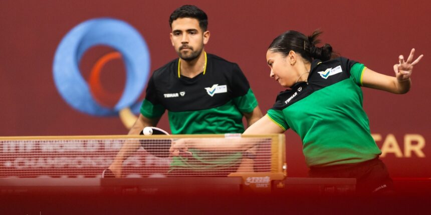 Mesatenistas Gui Teodoro e Giulia Takahashi vão às oitavas do Mundial Mesatenistas Gui Teodoro e Giulia Takahashi vão às oitavas do Mundial