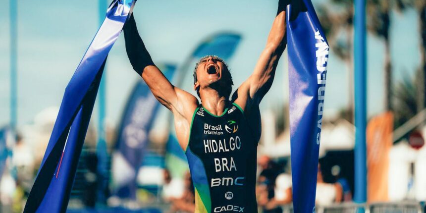 Miguel Hidalgo conquista vitória histórica na elite do triatlo mundial Miguel Hidalgo conquista vitória histórica na elite do triatlo mundial