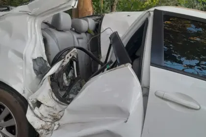 Acidente grave na Serra da Usina em Goianésia deixa mulher ferida e veículos em ribanceira