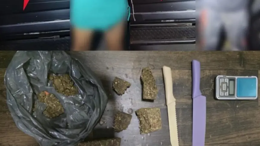 Casal é preso por tráfico de drogas em Jaraguá após ação da CPE Goianésia Casal é preso por tráfico de drogas em Jaraguá após ação da CPE Goianésia