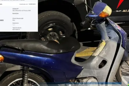 CPE Goianésia recupera motocicleta roubada há mais de 7 anos em Jaraguá