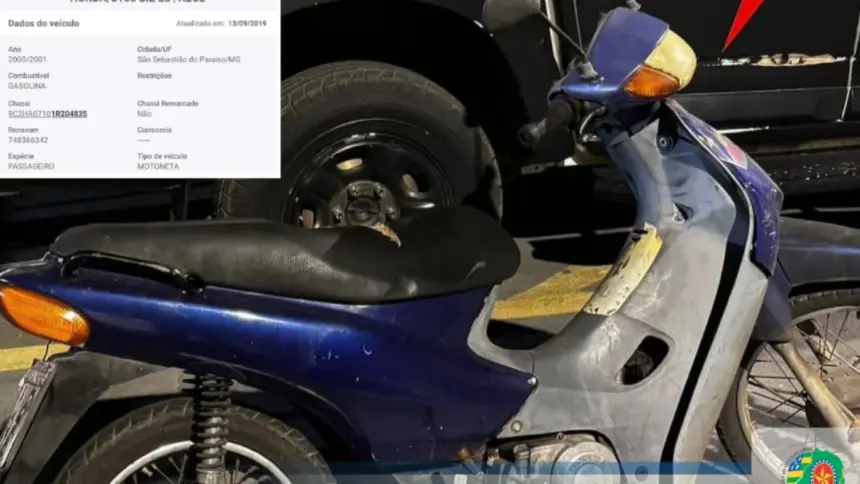 CPE Goianésia recupera motocicleta roubada há mais de 7 anos em Jaraguá CPE Goianésia recupera motocicleta roubada há mais de 7 anos em Jaraguá