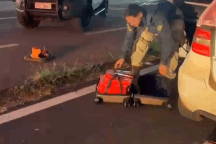 PRF apreende 140 Kg de maconha na BR-050